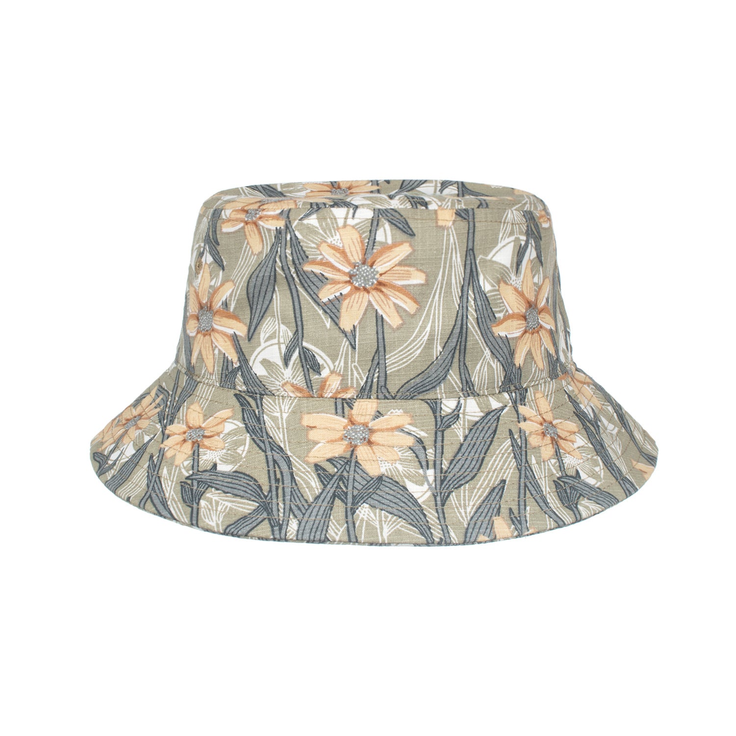 Wholesale Cotton printed sun protection bucket hat wide brim bucket hat